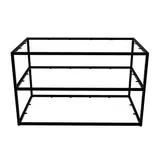 Table de présentation 3 niveaux Square noir 140 × 80 × 85 cm