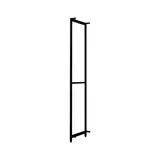 Cadres latéraux Square H.200 cm x P.46,4 cm noir sablé – Lot de 2