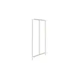Cadres latéraux (gauche et droit) pour module central Square H 133 cm x P 90 cm blanc sablé