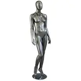 Mannequin femme, finition laquée, jambe droite pliée