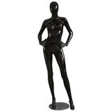 Mannequin femme, finition laquée, mains sur les hanches
