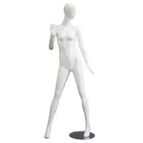 Mannequin femme, finition laquée, bras droit plié