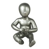 Mannequin enfant laqué 1 an, assis