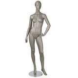 Mannequin femme, tête et cheveux sculptés