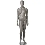 Mannequin femme, finition mate, bras le long du corps