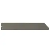 Séparateur pour tablette métallique 37 x 5,5 cm - Séparateur rayonnage - Diviseur tôle - Gris