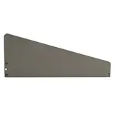 Séparateur pour tablette métallique 47 x 15 cm - Séparateur rayonnage - Diviseur tôle - Gris