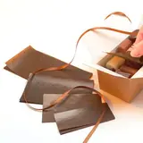 Intercalaire pour ballotin de 1000g 19 x 10 cm papier cristal - Marron - Lot de 1000