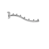 Bras incliné 6 picots