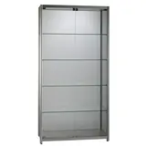Vitrine verre trempé - L 100 x P 40 x H 198 cm