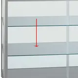 Etagère en verre pour vitrine 116,3 x 45,2 cm