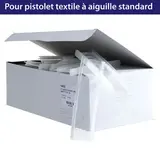 Attache étiquette pour pistolet textile aiguille standard 40mm, polypropylène - Boîte de 5000