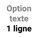 Option texte 1 ligne