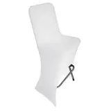 Housse pour chaise haute - Housse pour chaise haute pliable - Housse pour tabouret haut pliant - Blanc