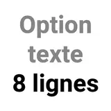 Option texte 8 lignes
