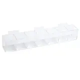 Présentoir plexi avec compartiments pour panneau rainuré 58 x 8 x 9 cm - Boîte plexi - Bac plexi