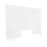 Écran de protection transparent anti projection pour comptoir 100 x H 75 cm