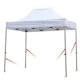 Structure de tente pliante 2x3m aluminium hexa 40mm 4 poteaux hexagonaux