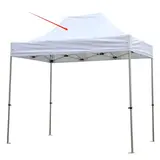 Bâche de toit pour tente pliante 300x450 cm - blanc - 300 g/m²