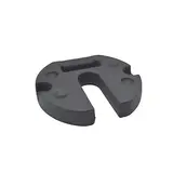 Poids de lestage rond en fonte de 15 kg pour parasol de marché, tente et barnum - noir