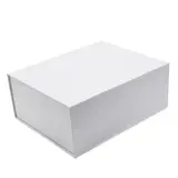 Boîtes aimantées - blanc brillant - 31 x 25 x H 12,5 cm - par 5