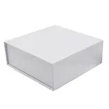 Boîtes aimantées - blanc brillant - 16 x 16 x H 6 cm - par 5