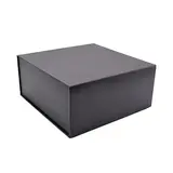 Boîte cadeau carton noire 22 x 22 x 10 cm - Lot de 5