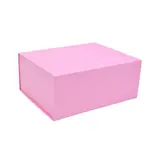 Boîte cadeau pliable rose 29x22x12cm – Paquet de 5