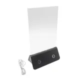 Porte-affiche de table avec chargeur téléphone