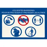 Affiche Gestes barrières A4 - Panneau Gestes Barrières