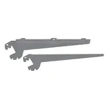 Consoles inclinables pour tablettes bois ou verre pas de 25 mm