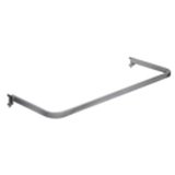 Barre de penderie déportée accroches pas de 25 mm