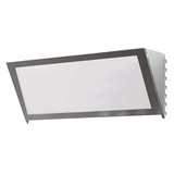 Bandeau d'en-tête incliné + plexi  accroches pas de 25 mm