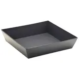 Corbeille carton carrée noir 20 x 20 x 5 cm, paquet de 10