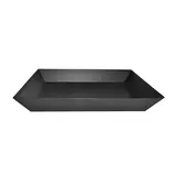 Corbeille carton rectangulaire noir 40 x 30 x 5,5 cm, paquet de 10