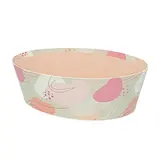 Corbeille carton ovale Beauté 26 x 19,3 x 8 cm beige clair / terracotta, paquet de 6