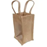 Sacs jute carré à fenêtre 1 pot