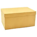 Boîte cadeau carton avec couvercle 30 x 20 x 15 cm - Boîte cloche - Lot de 2