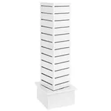 Tour rotative 4 faces rainurées blanc 45 × 45 × 145 cm