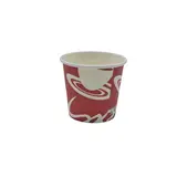 Gobelet expresso 10 cl / 4 oz ø6,7 x 6 cm - Gobelet carton - Gobelet café - Rouge - Lot de 50