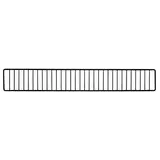 Frontale grille en tôle noir sablé profil 66,5 cm