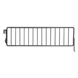 Séparateur grille pour tablette métallique 37 x 9,5 cm - Séparateur rayonnage - Diviseur grille - Noir sablé