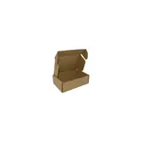 Carton d'expédition brun 13x8x4 cm – Boîte carton kraft renforcé 460g – fermeture sans adhésif - Lot de 20