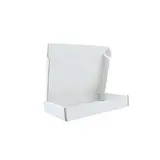 Carton d'expédition blanc 20x13x3 cm – Boîte carton kraft renforcé 365g – fermeture sans adhésif - Lot de 20
