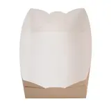 Barquette carton kraft 20 x 14 x 5 cm - Barquette snacking - Lot de 100