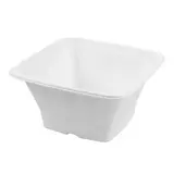 Bol salade 1200 ml fibre végétale 17,5 x 17,5 x 9 cm - Bol salade biodégradable - Lot de 50