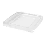 Couvercle plat plastique pour bol salade carré 17,7 x 17,7 x 1 cm - Lot de 50