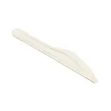 Couteau biodégradable en fibre de maïs 16 cm - Couvert jetable - Paquet de 50