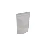 Sachet doypack avec fenêtre 500 ml 15 x 4 x 22 cm fermeture zip - Sachet stand up - Blanc - Lot de 50