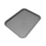 Plateau fast food plastique 46 x 36 x 2 cm - Plateau self service - Plateau de service - Noir
